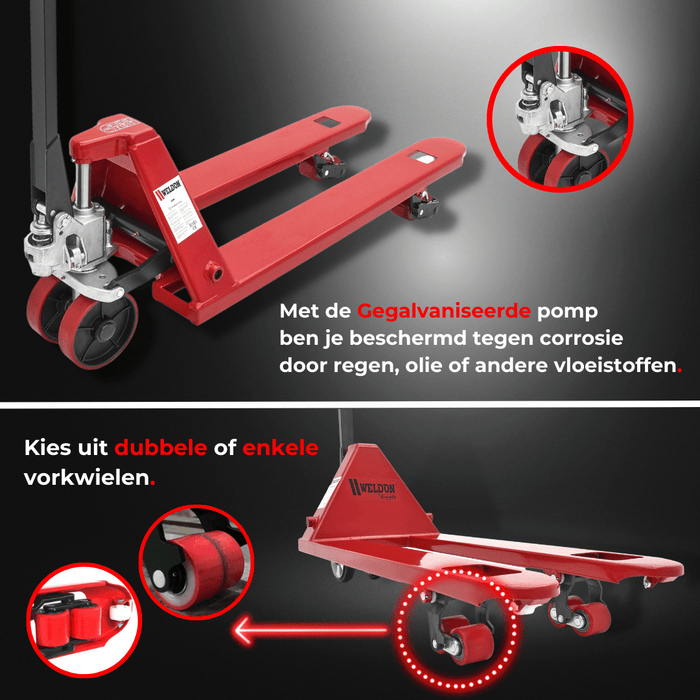 Weldon Palletwagen - 2500KG - Heftruckshop